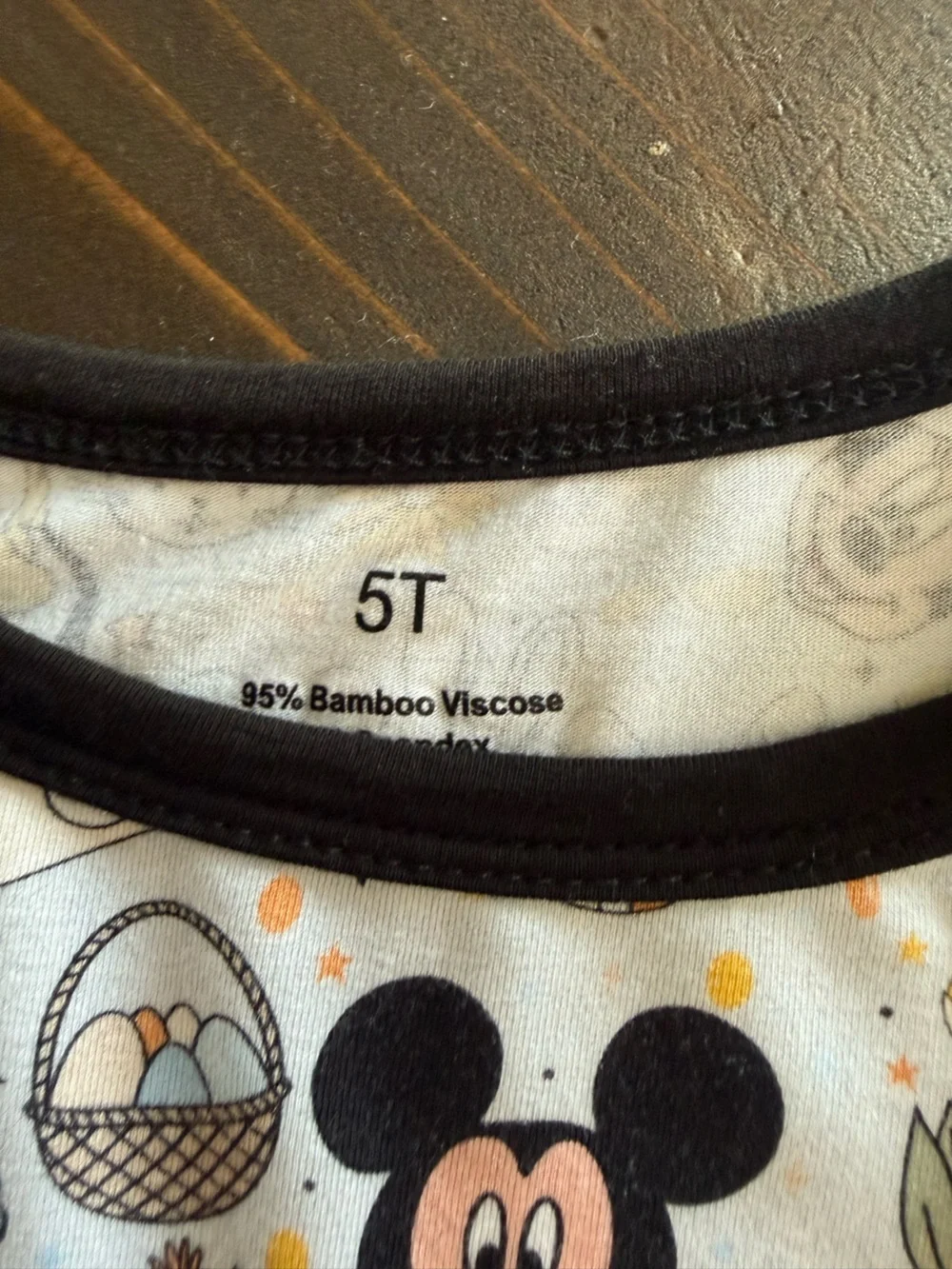 Bamboo Mickey Mouse Easter PJs Size 5T